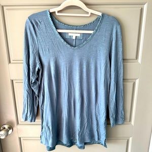 Dusty Blue Long Sleeve Top